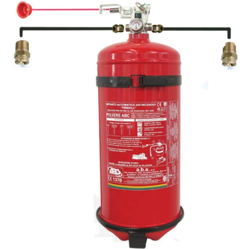 ANAF Firekill Kit Extinction Poudre Avec Pressostat 6 Kg