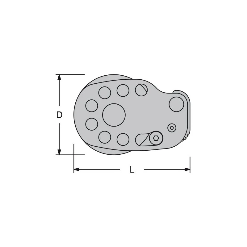 ANTAL Poulie Plat Pont 100 Avec Bloqueur – Image 5