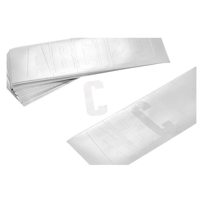 ATTWOOD Kit Lettres Immatriculation Blanc – Image 2