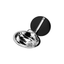 CAN Evier Ovale Inox Avec Couvercle