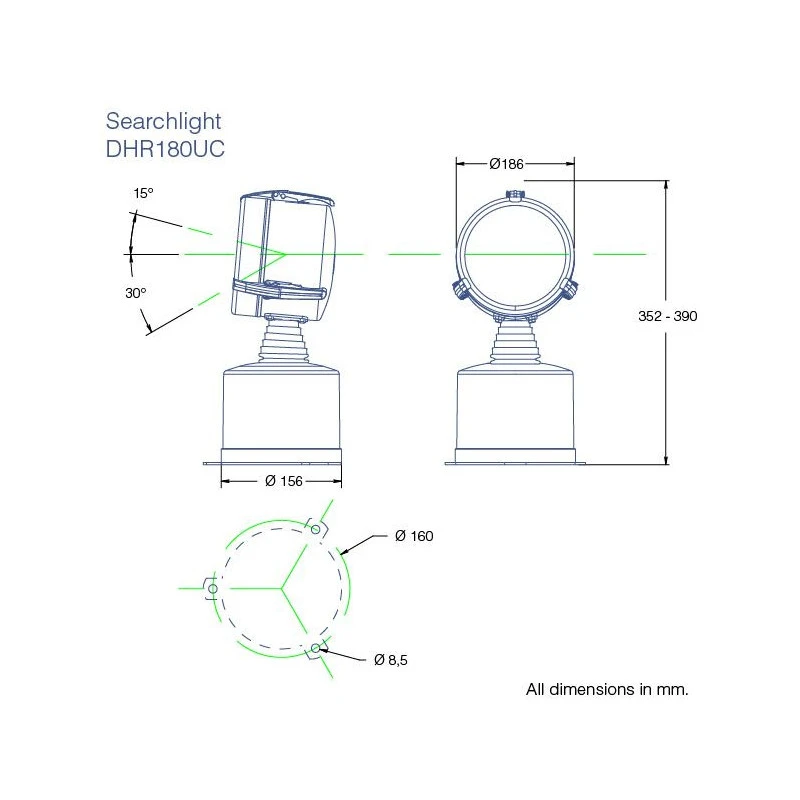 DHR Projecteur LED DHR180UC – Image 3
