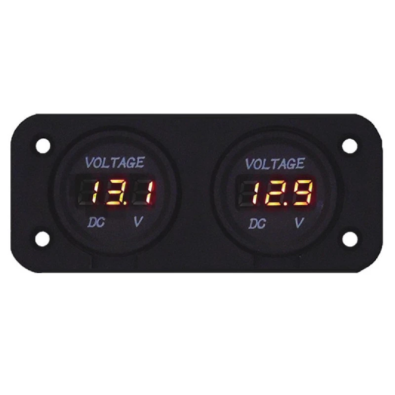 EM Bloc 2 Voltmètres Affichages LCD