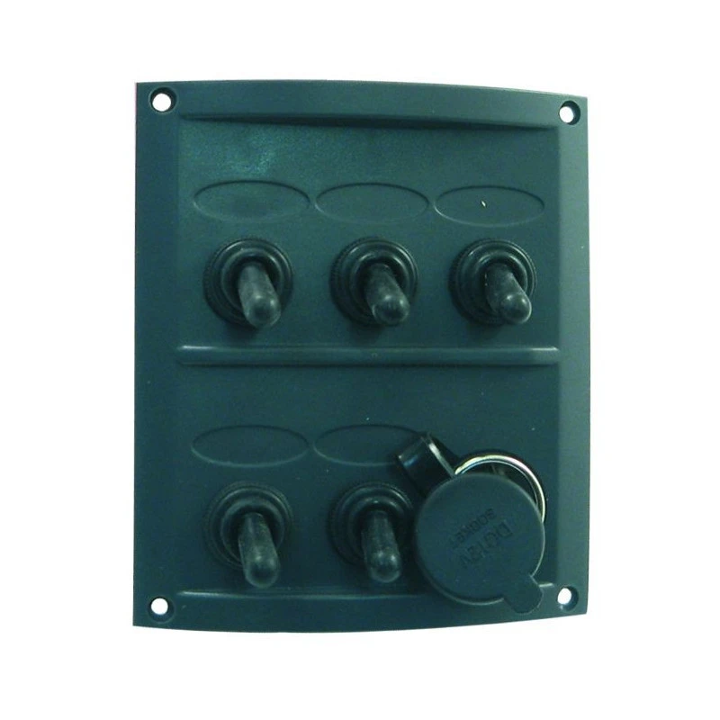 EUROMARINE Tableau électrique 12V 5 Interrupteurs – Image 2