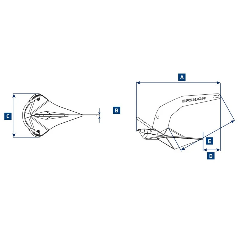 LEWMAR Epsilon Acier Galvanisé – Image 2