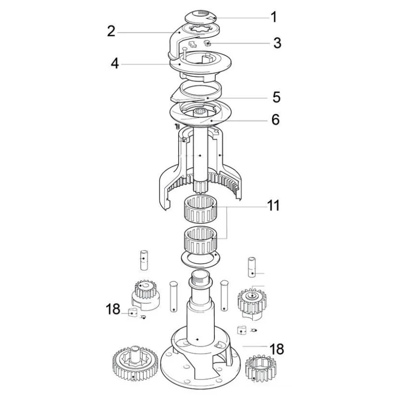 LEWMAR Pièces Détachées Winch Evo 55ST