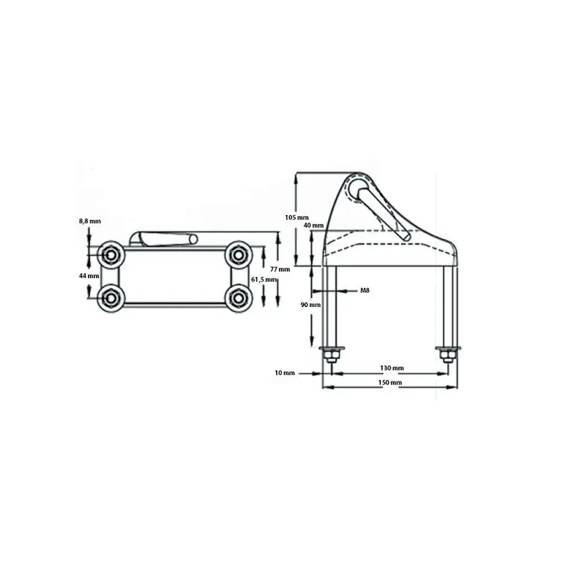 MAXWELL Bloqueur De Chaîne Surélevé – Image 3