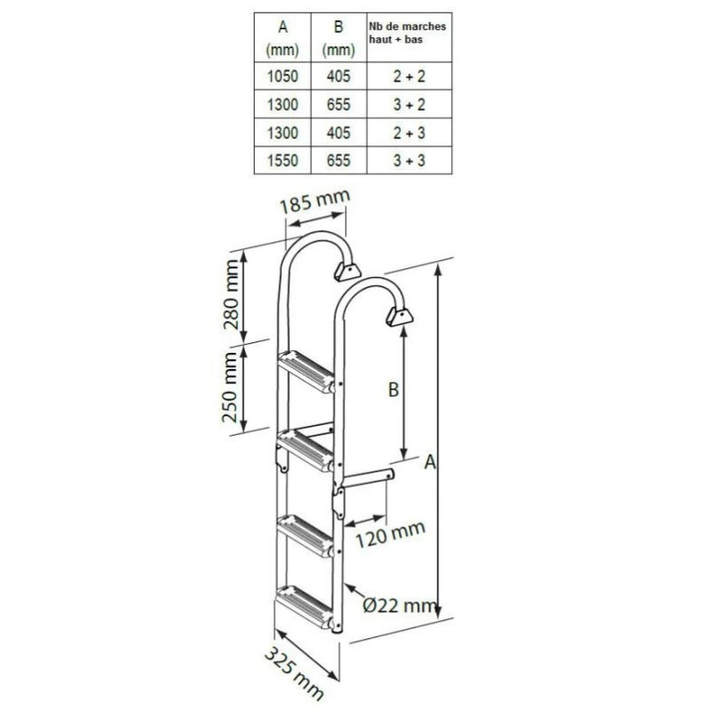 NUOVA RADE Echelle Pliable à 180° – Image 2