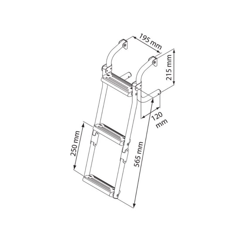 NUOVA RADE Echelle Pliable Traverse étroite – Image 2