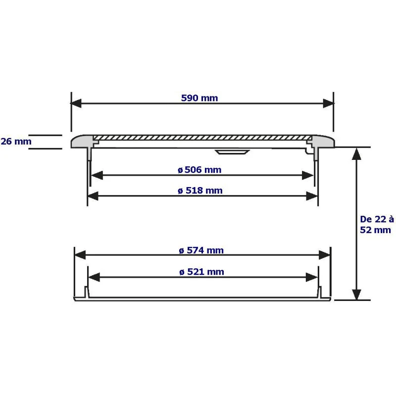 NUOVA RADE Trappe Euro ø 57" – Image 2