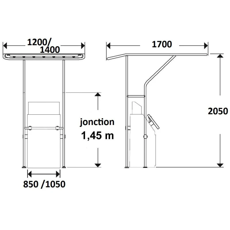 OCEANSOUTH T-Top Alu ø 32 Mm – Image 3