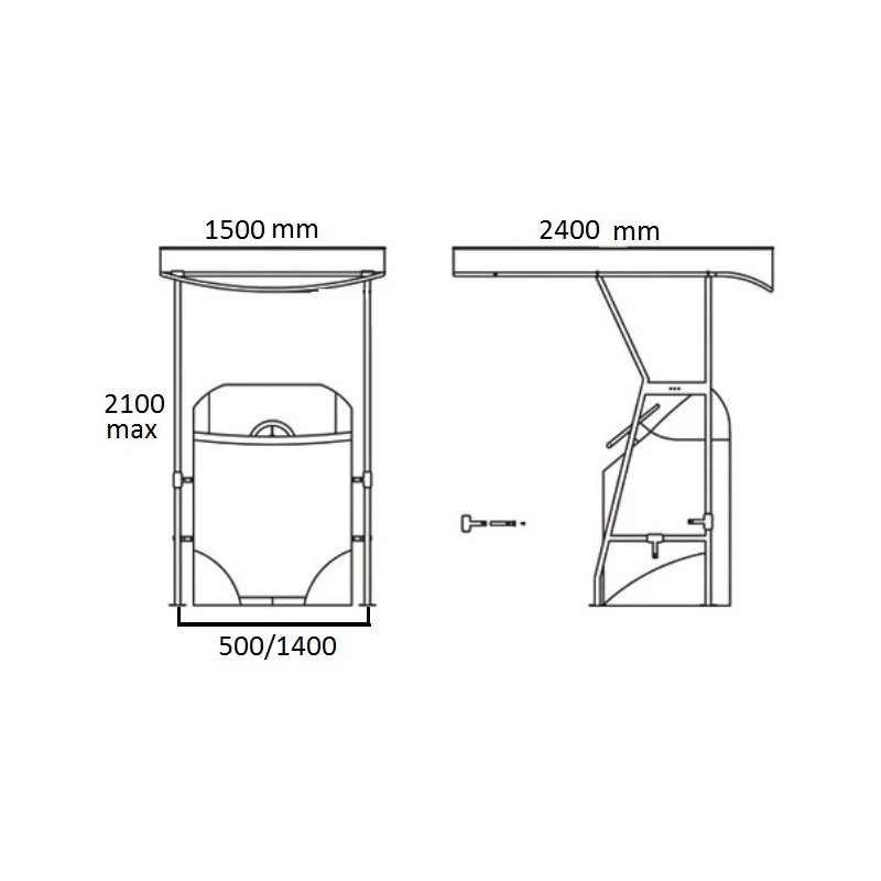 OCEANSOUTH T-Top Inox Ø 35 Mm – Image 3