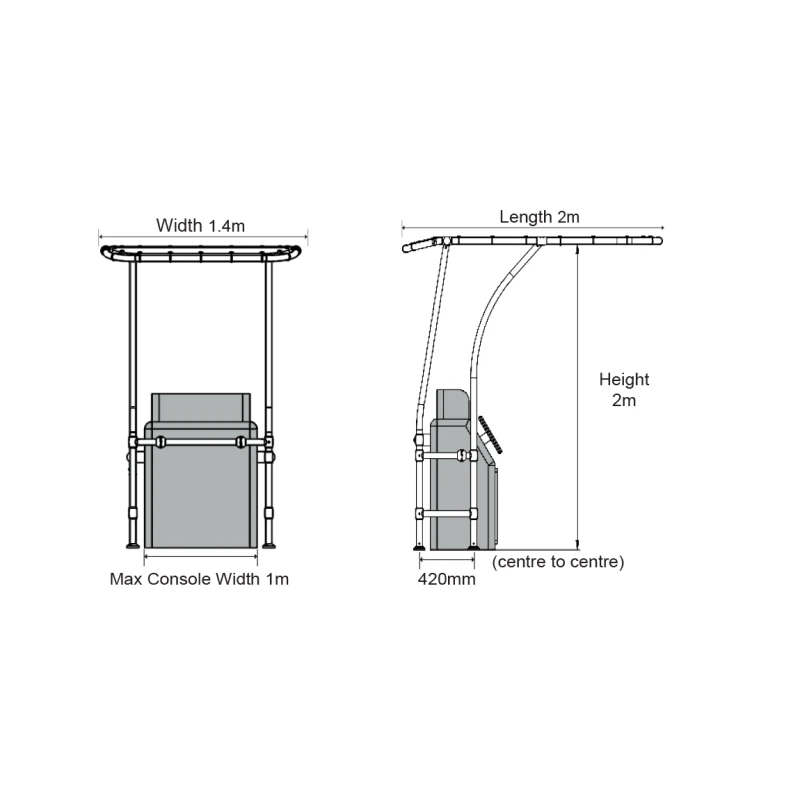 OCEANSOUTH T-Top Alu Pro ø 44 Mm – Image 2