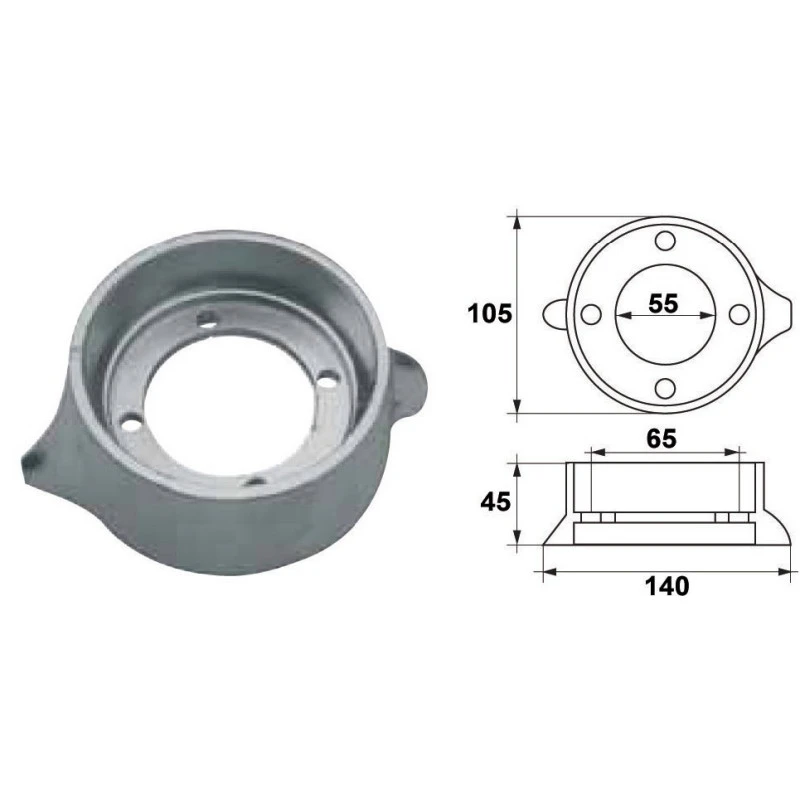 OSCULATI Anode Sail Drive VOLVO – Image 3