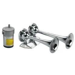 OSCULATI Avertisseur Chromé Avec 2 Cornes 12/24 V