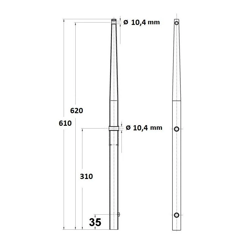 OSCULATI Chandelier 620 Tête Sphérique Inox – Image 2