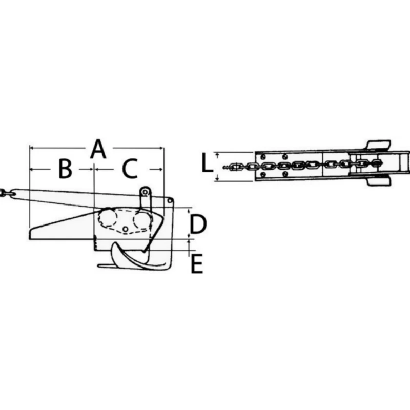 OSCULATI Davier à Bascule Alu Max 15 Kg – Image 2