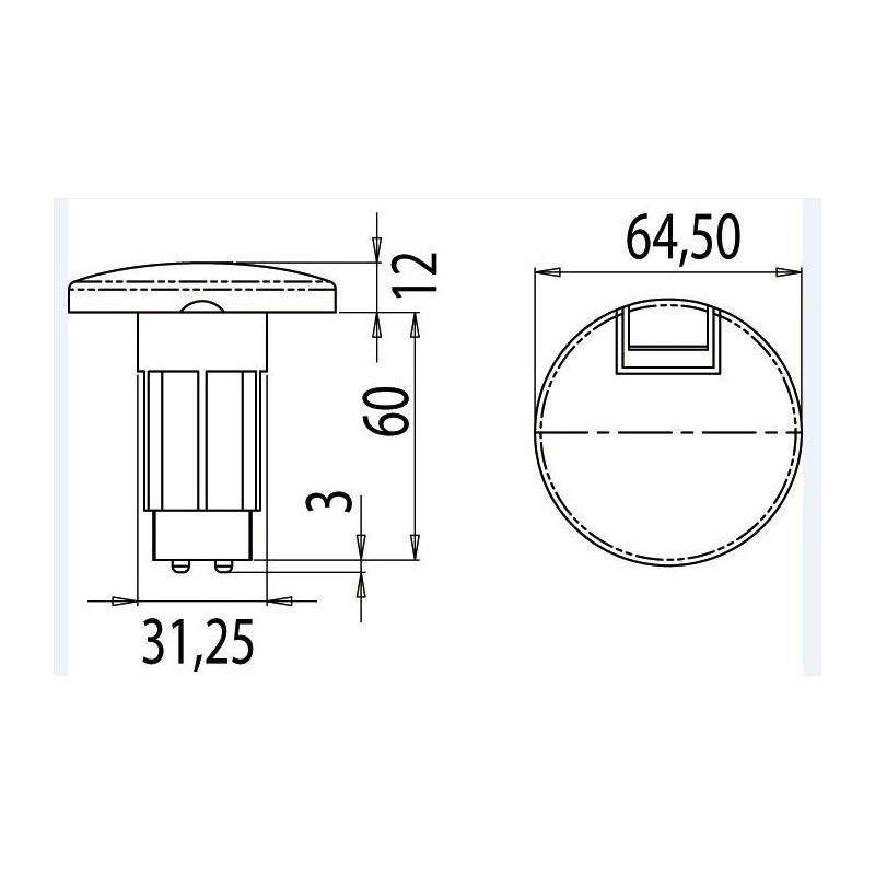 OSCULATI Embase Pour Lampe De Cockpit – Image 2