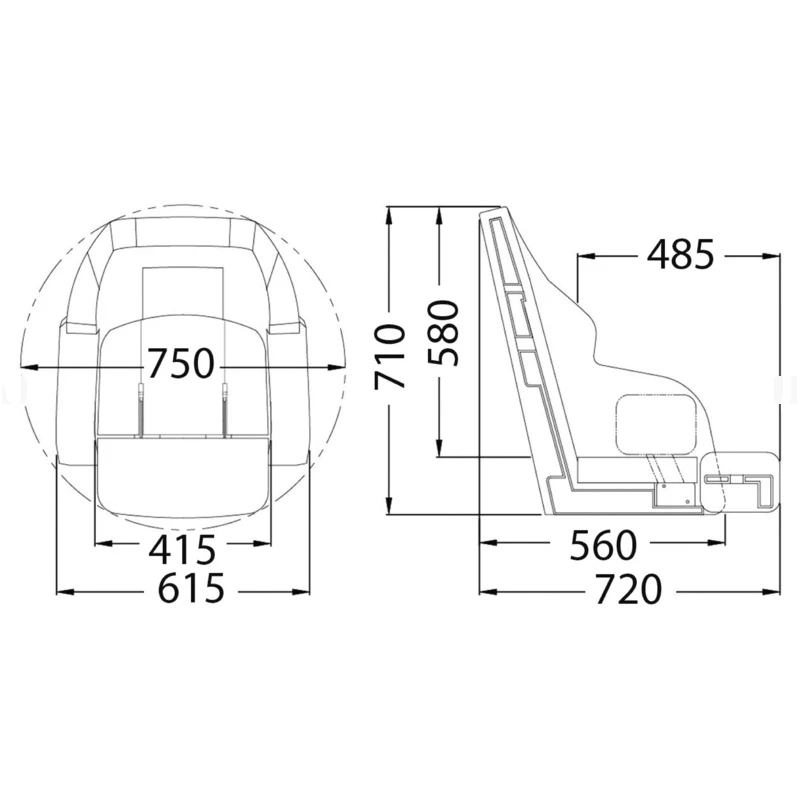 OSCULATI Fauteuil Assis / Debout Vinyl HQ – Image 2