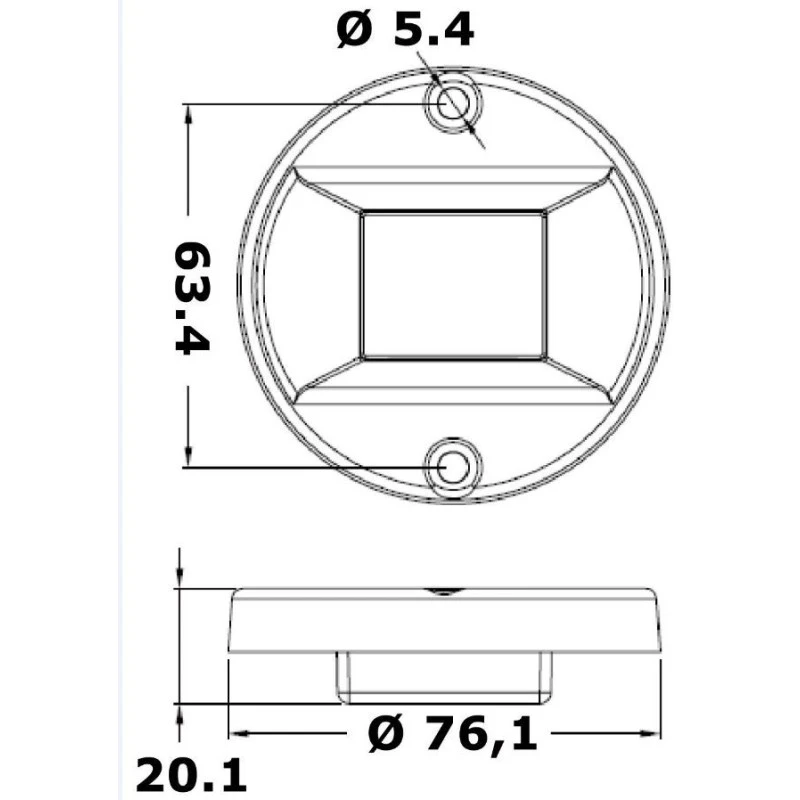 OSCULATI Feu De Poupe EVOLED – Image 3