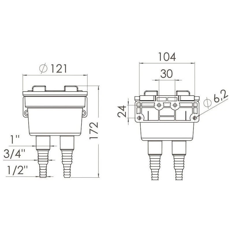OSCULATI Filtre Eau De Mer Aquanet – Image 3
