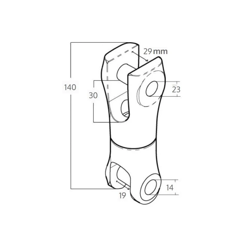 OSCULATI Jonction émérillon Chaine / Ancre ø 12 à 14 Mm – Image 2