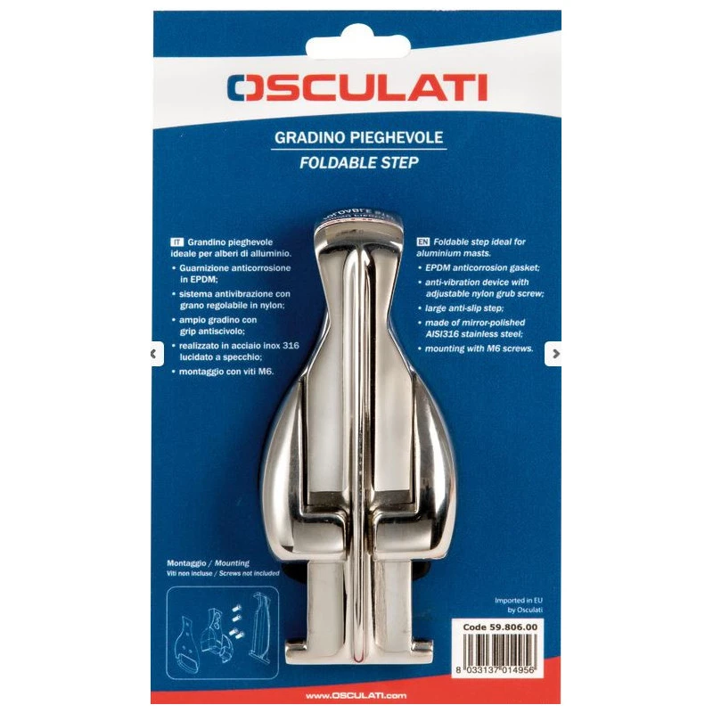 OSCULATI Marche De Mât Pliable Inox – Image 2