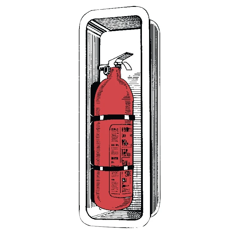 OSCULATI Niche Encastré Pour Extincteur 1 Kg – Image 2