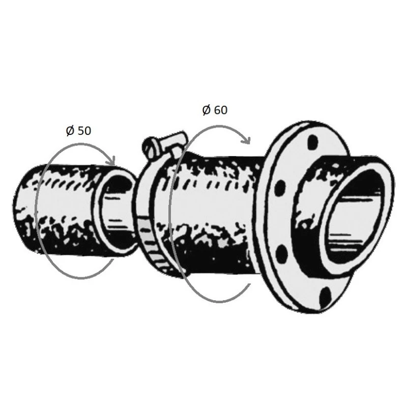 OSCULATI Sortie D'échappement Néoprène – Image 2