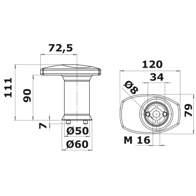 OSCULATI Taquet Chaumard Modulable – Image 4