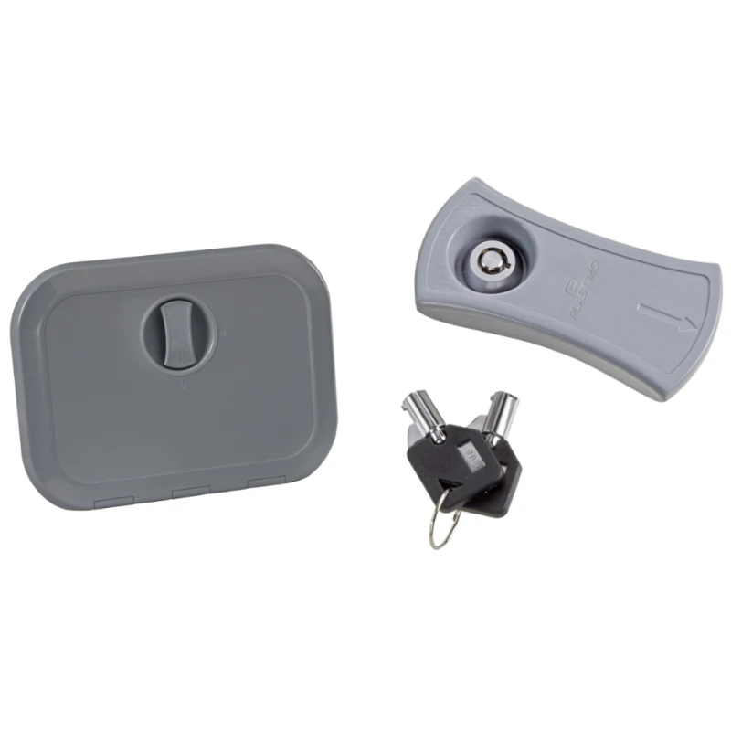 PLASTIMO Kit Serrure Trappe Grise – Image 3