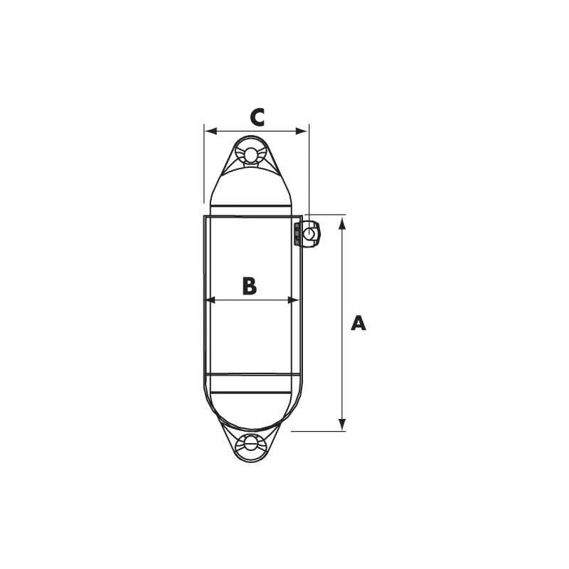PLASTIMO Support 1 Pare-battage Classique – Image 2
