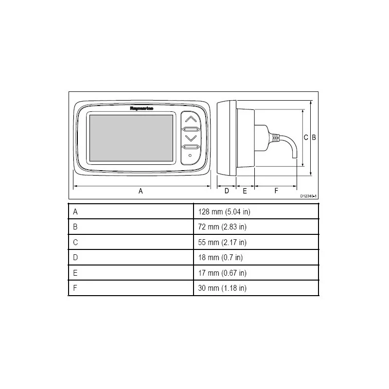 RAYMARINE I40 Speedo Loch – Image 2