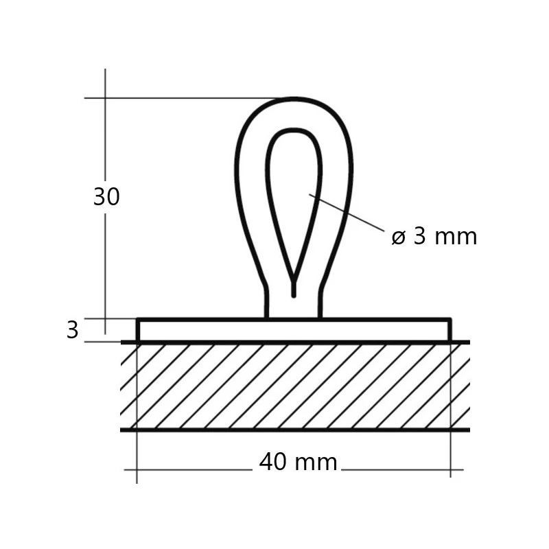 ROPEYE XS Pad-eye à Coller – Image 2