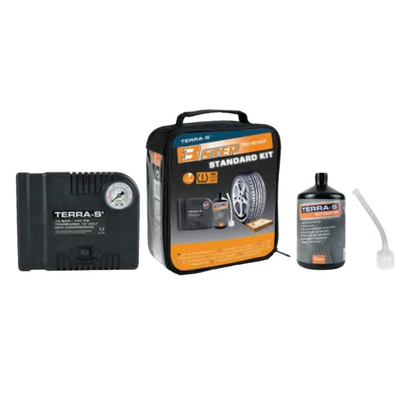 TERRA-S Kit Réparation Pneus D'urgence