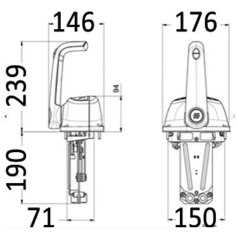 ULTRAFLEX B501 Mono-levier Noir – Image 3