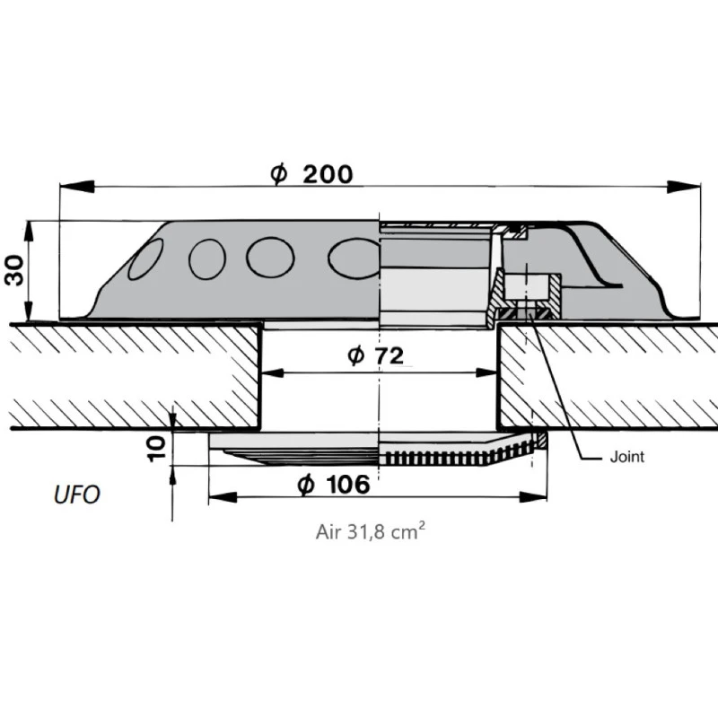 VETUS Aérateur UFO – Image 3