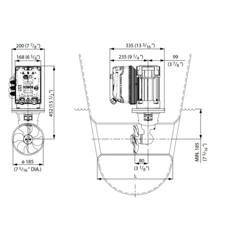 VETUS Kit Propulseur D'étrave Pro DC/DC Bateau 11,5-17m – Image 2
