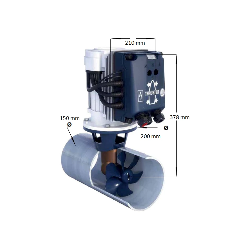 VETUS Kit Propulseur D'étrave Pro DC/DC Bateau 8-12m – Image 2