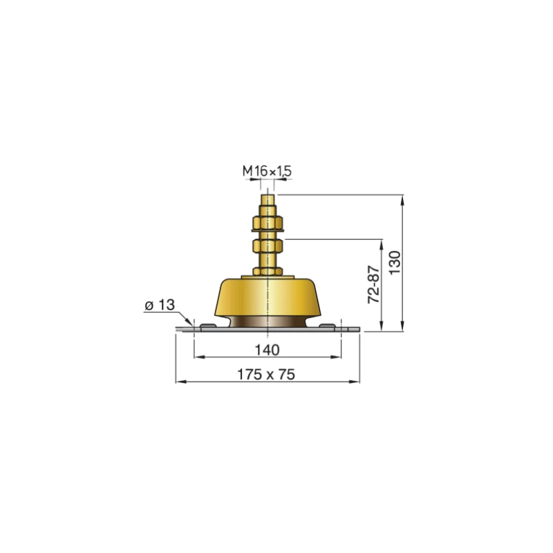 VETUS Silent Bloc HY 4 Cylindres 40 à 170 CV – Image 2
