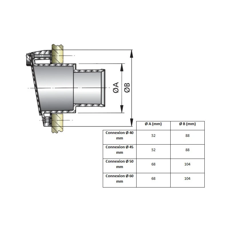 VETUS Sortie D’échappement TRCPV 14 à 53 CV – Image 2