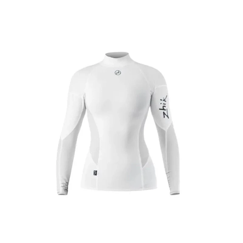ZHIK Top Manches Longues Spandex® Femme Blanc